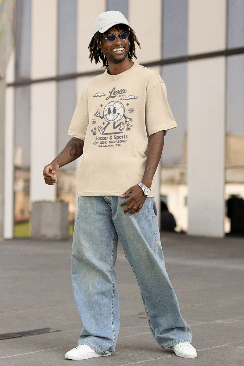 Soccer & Sport Puff Print Tee (Unisex) | Puff Print T Shirt