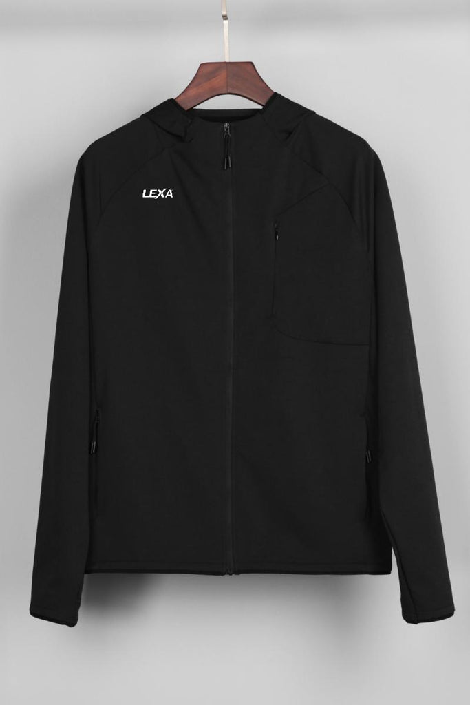 Black Jacket Front - LEXA SPORT