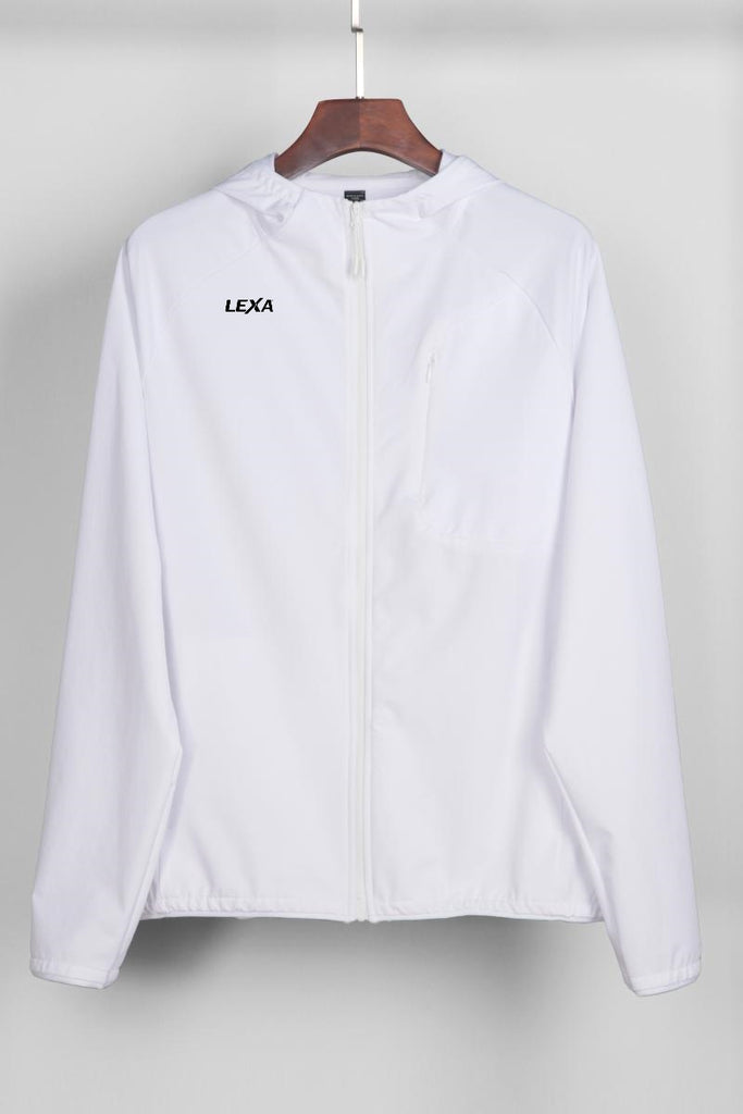 White jacket Front - LEXA SPORT