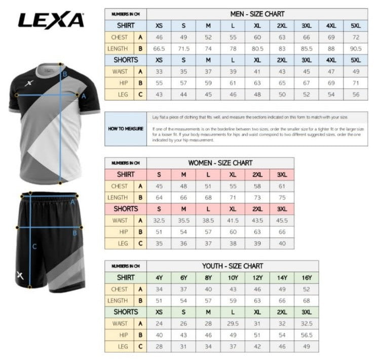 COPPELL FC - SOCCER SIZE CHART
