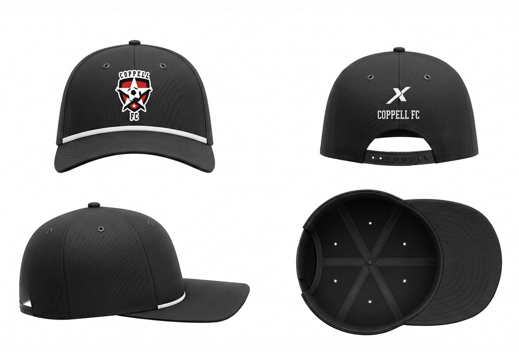 BLACK ROPE HAT - COPPELL FC FAN GEAR